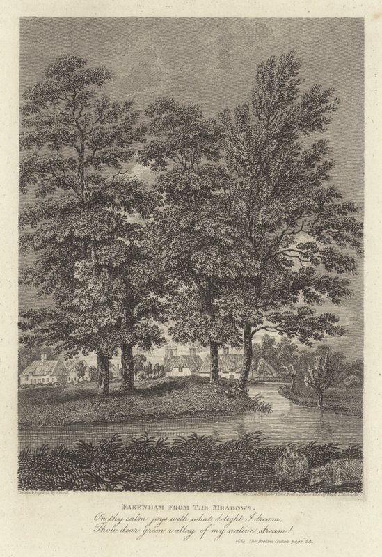 Robert Bloomfield, poète : Fakenham depuis les prés - James Storer