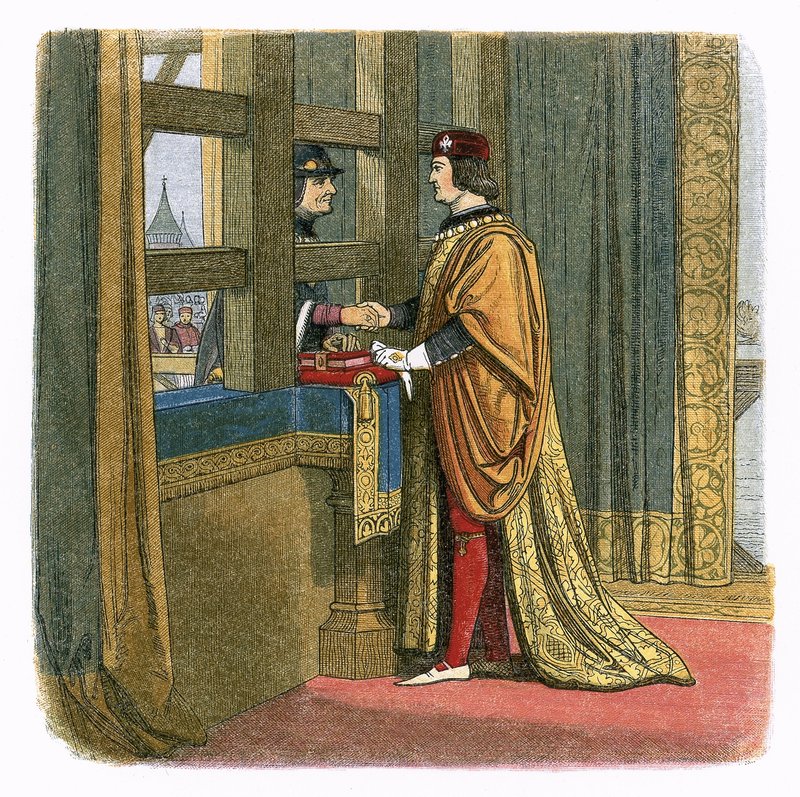 Rencontre du roi Édouard IV et de Louis XI de France à Pecquigny - James William Edmund Doyle