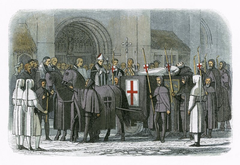 Le corps du roi Richard II amené à la cathédrale Saint-Paul - James William Edmund Doyle