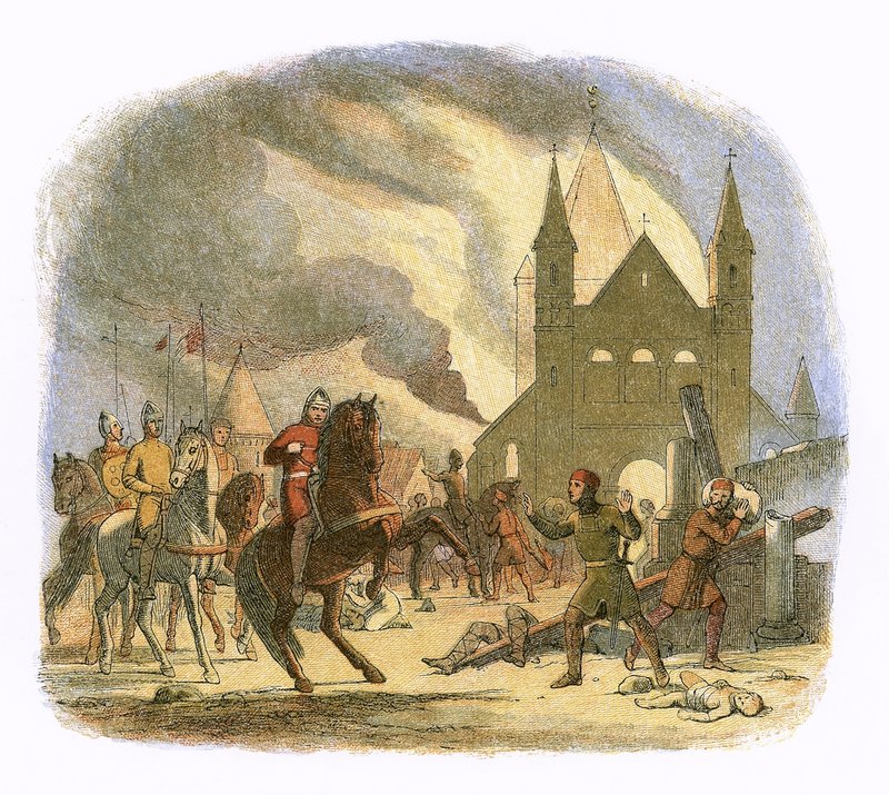 Guillaume Ier reçoit une blessure mortelle à Mantes - James William Edmund Doyle