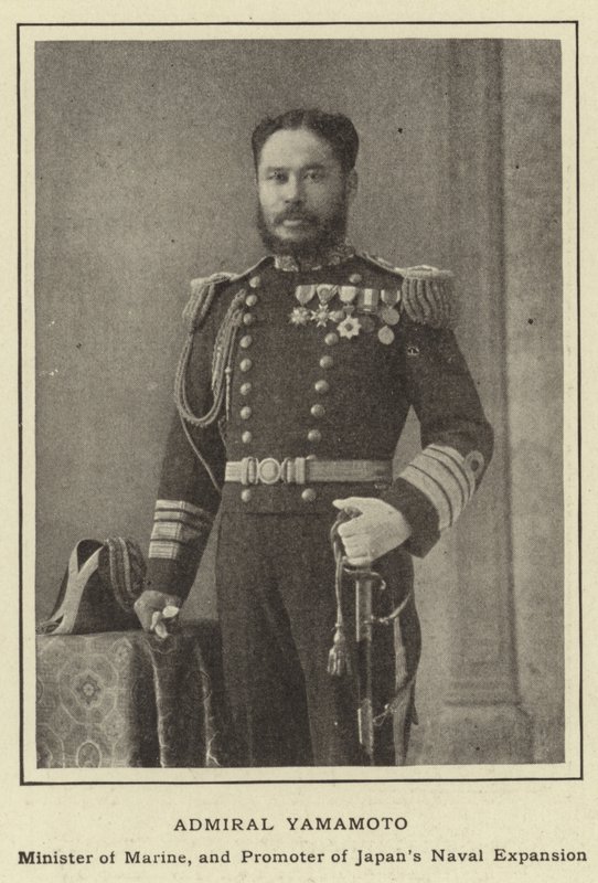 Amiral Yamamoto, ministre de la Marine et promoteur de l