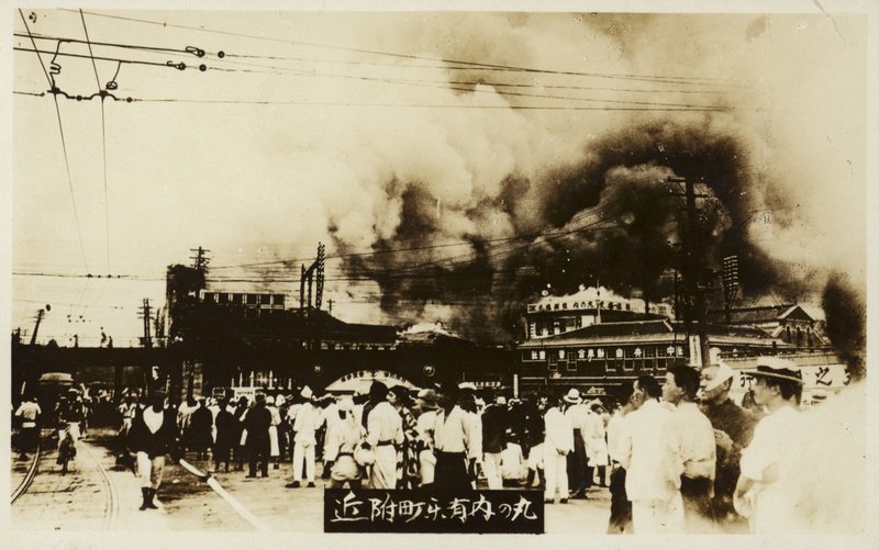 Conséquences du Grand tremblement de terre de Kantō, Japon, 1923 - Japanese Photographer