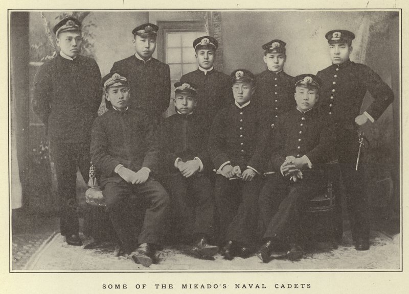 Quelques cadets navals du Mikado - Japanese Photographer