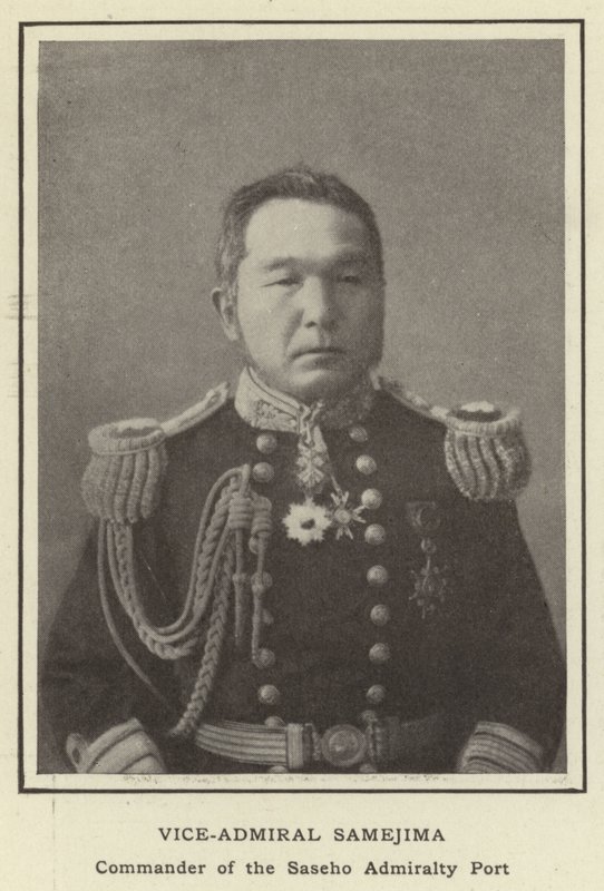 Vice-amiral Samejima, commandant du port de l