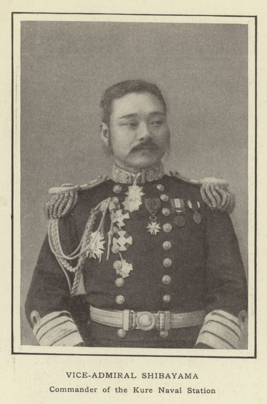 Vice-amiral Shibayama, commandant de la station navale de Kure - Japanese Photographer