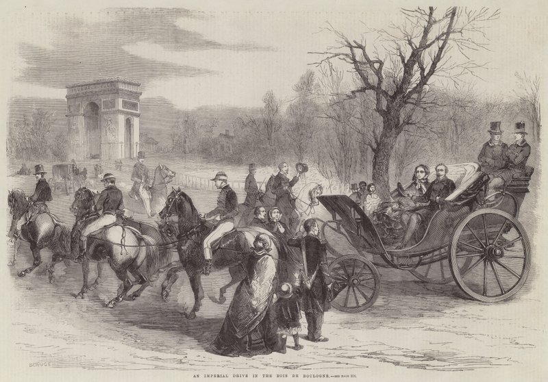 Une promenade impériale dans le Bois de Boulogne - Jean Adolphe Beauce