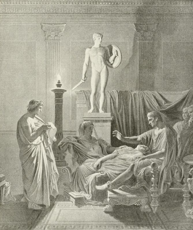 Octavie surmontée par les vers de Virgile - Jean Auguste Dominique Ingres