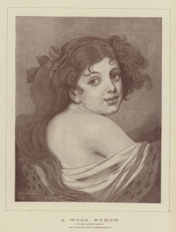Une nymphe des bois - Jean Baptiste Greuze