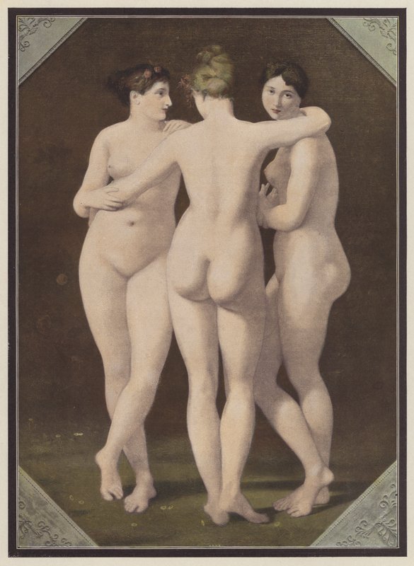 Les trois grâces - Jean Baptiste (after) Regnault