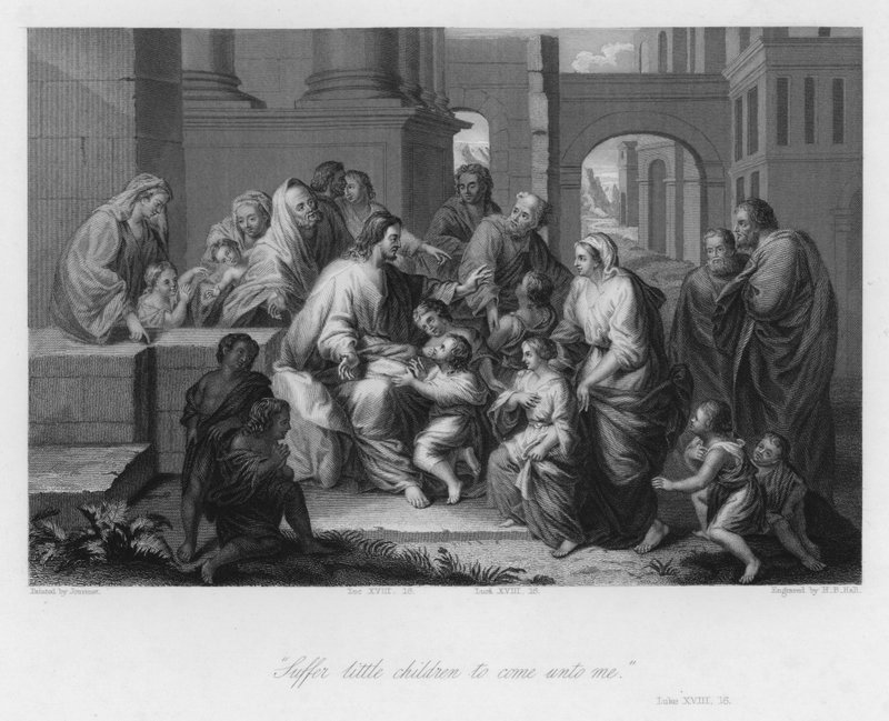 Christ bénissant les petits enfants, Luc XVIII - Jean Baptiste (after) Jouvenet