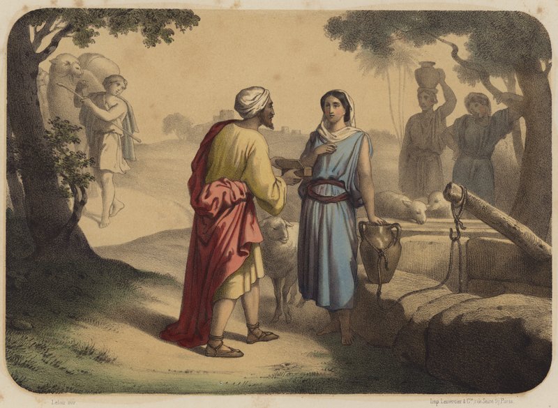 Éliézer et Rebecca - Jean Baptiste Auguste Leloir