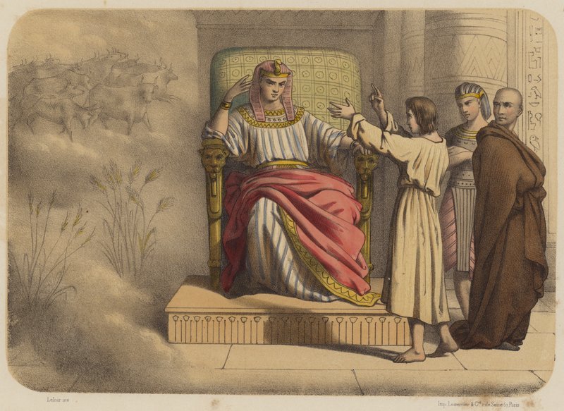 Joseph devant Pharaon - Jean Baptiste Auguste Leloir