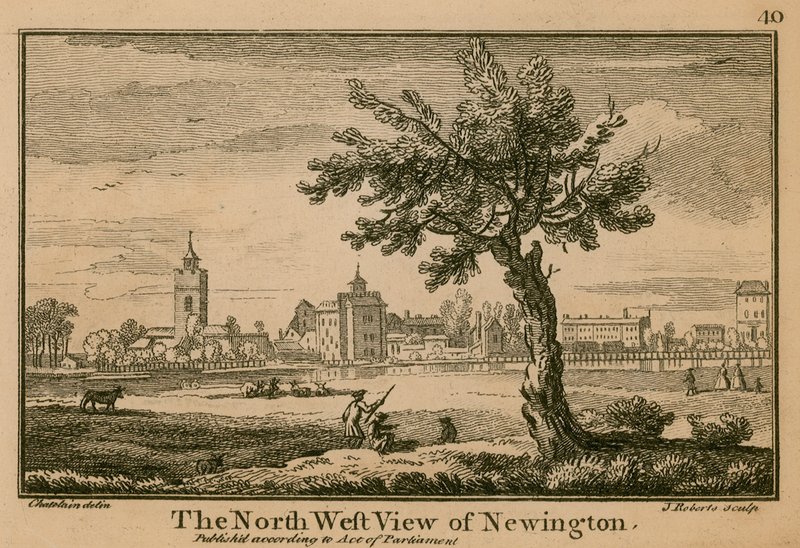 Vue nord-ouest de Newington - Jean Baptiste Claude Chatelain