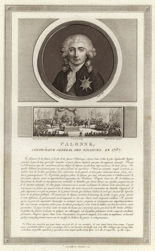 Portrait de Charles Alexandre, vicomte de Calonne - Jean Duplessi Bertaux