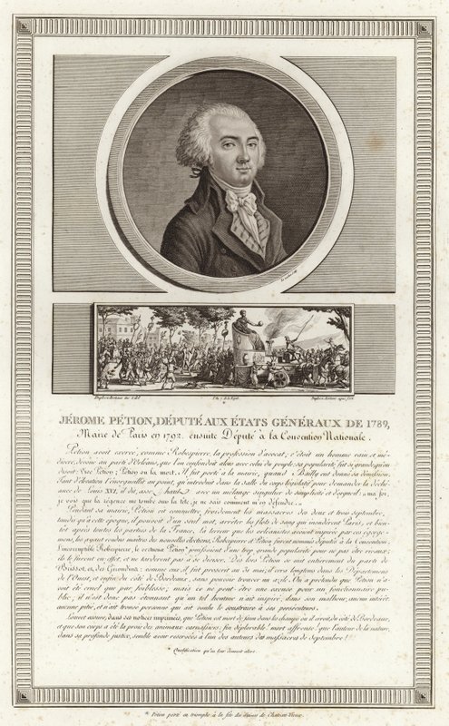 Portrait de Jérôme Pétion de Villeneuve - Jean Duplessi Bertaux