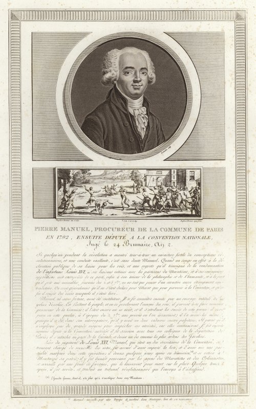 Portrait de Louis Pierre Manuel - Jean Duplessi Bertaux
