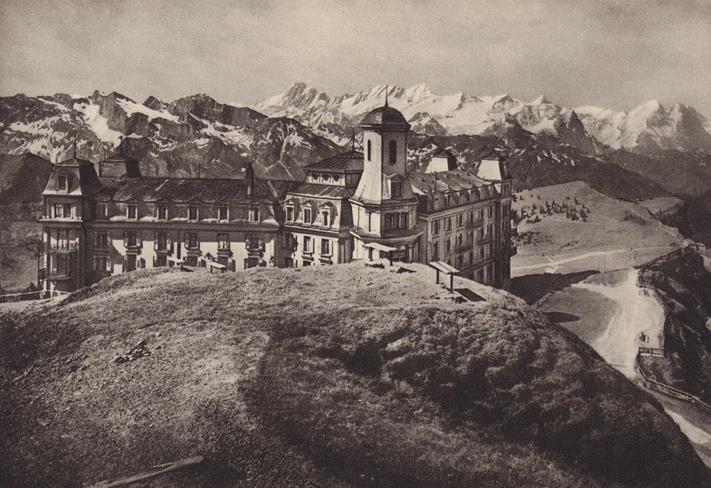 Hotel Rigi Kulm, Blick auf Berneralpen - Jean Gaberell