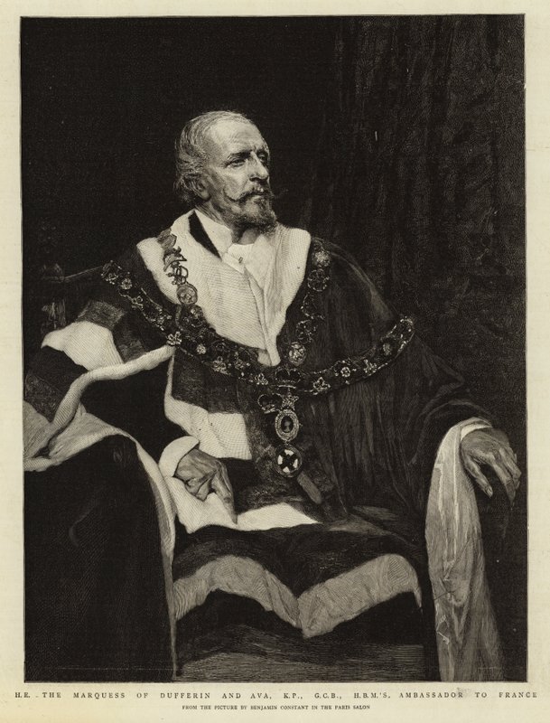 S.E. le marquis de Dufferin et Ava, KP, GCB, ambassadeur de S.M.B. en France - Jean Joseph Benjamin Constant