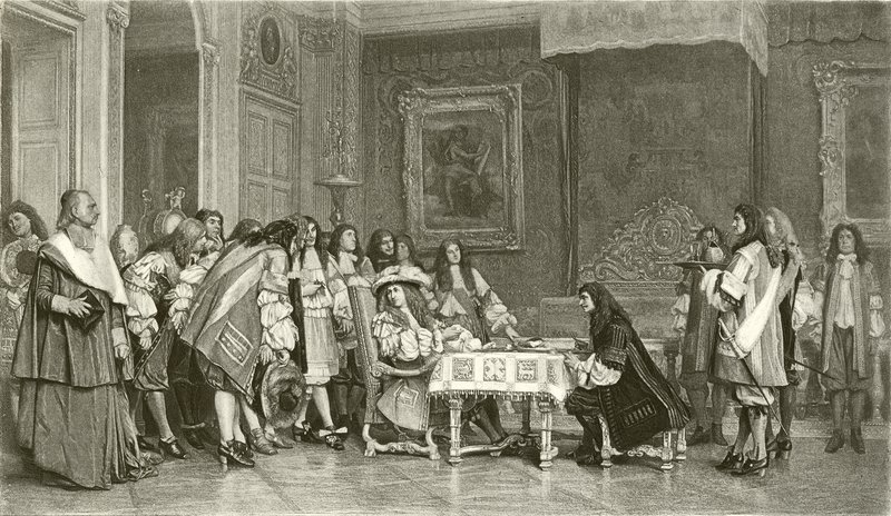 Molière au petit-déjeuner avec Louis XIV - Jean Leon Gerome