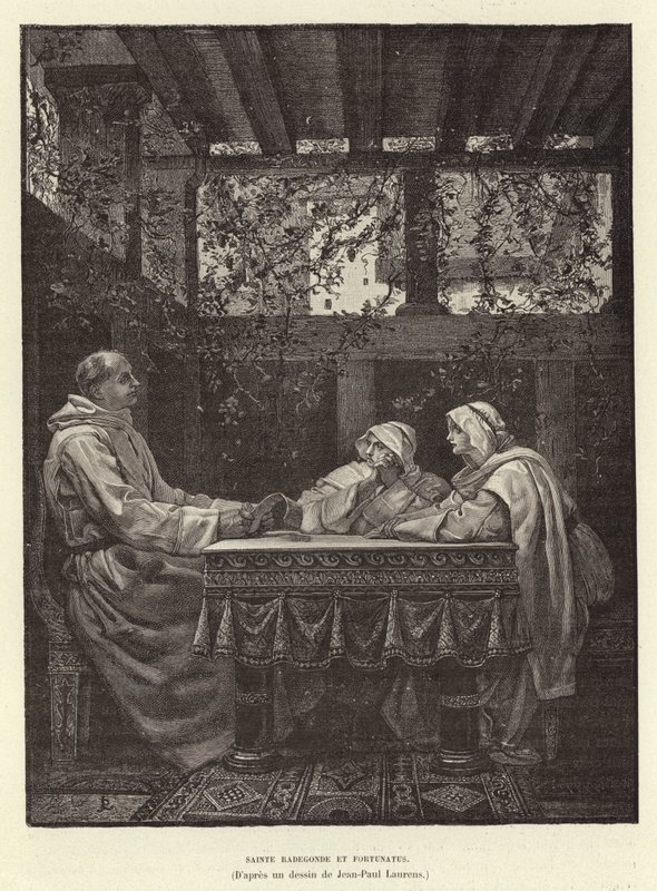 Sainte Radegonde et Fortunatus - Jean Louis Hamon