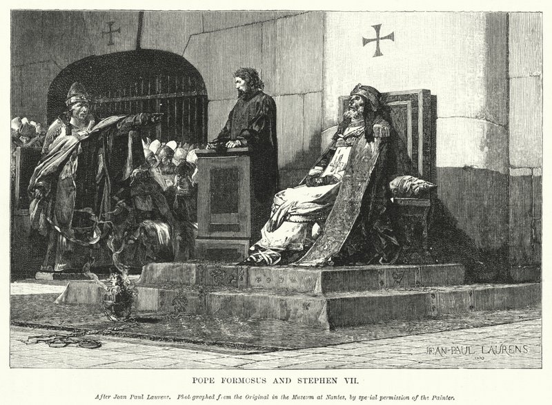 Pape Formose et Étienne VII - Jean Paul (after) Laurens