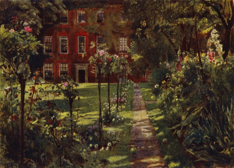 Walpole House, Vue de la maison et du jardin - Jessie MacGregor