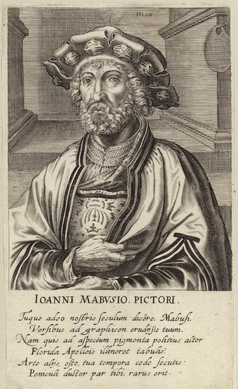 Portrait de Jan Mabuse - Johan Wierix