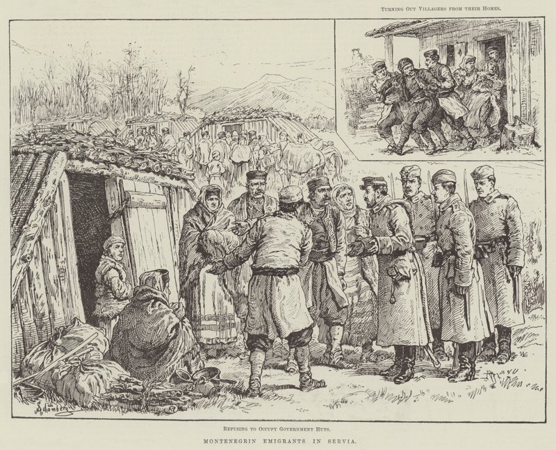 Émigrants monténégrins en Serbie - Johann Nepomuk Schonberg