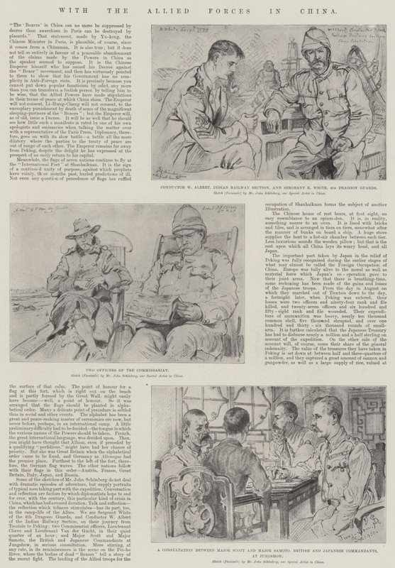 Avec les forces alliées en Chine - Johann Nepomuk Schonberg