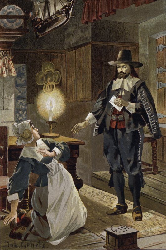 Illustration pour Le Hollandais Volant, ou Der Fliegende Holländer - Johannes (after) Gehrts