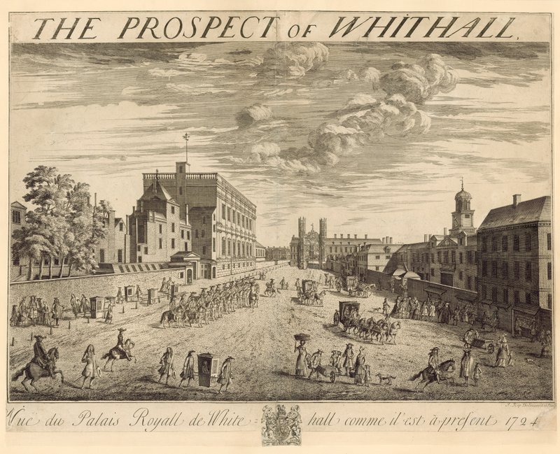 Le plan de Whitehall, 1724 - Johannes Kip