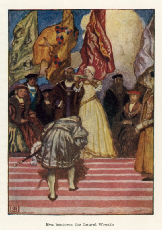 Eva décerne la couronne de laurier - John Byam Liston Shaw