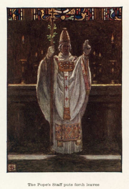 Le bâton du Pape bourgeonne - John Byam Liston Shaw