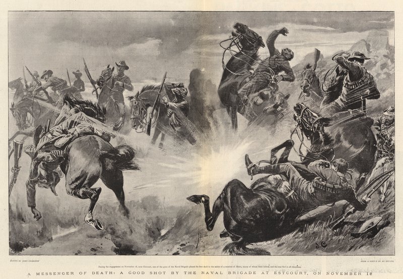 Un Messager de la Mort, un Bon Tir par la Brigade Navale à Estcourt, le 18 novembre - John Charlton