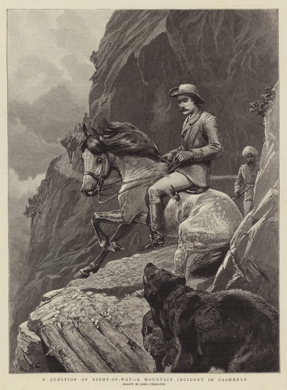 Une question de droit de passage, un incident de montagne au Cachemire - John Charlton