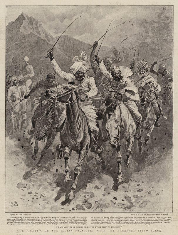 Les combats sur la frontière indienne, avec la force de campagne de Malakand - John Charlton