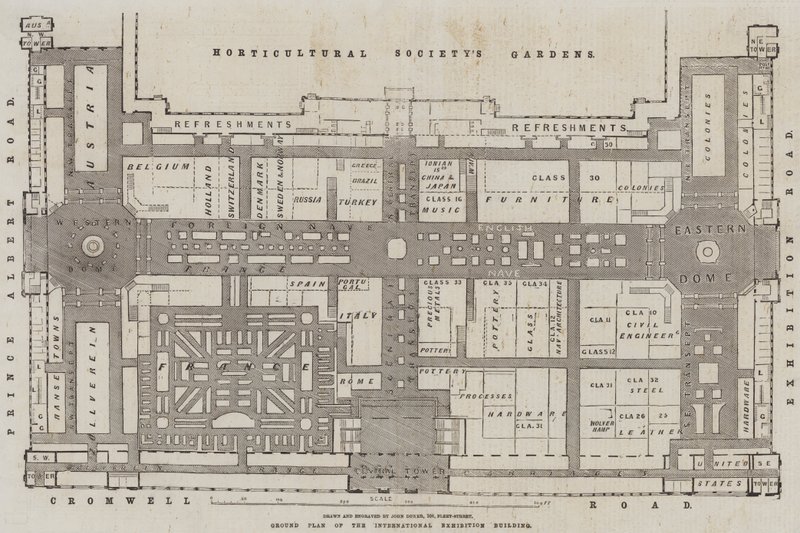 Plan au sol du bâtiment de l
