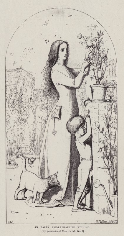Une gravure préraphaélite précoce - John Everett Millais