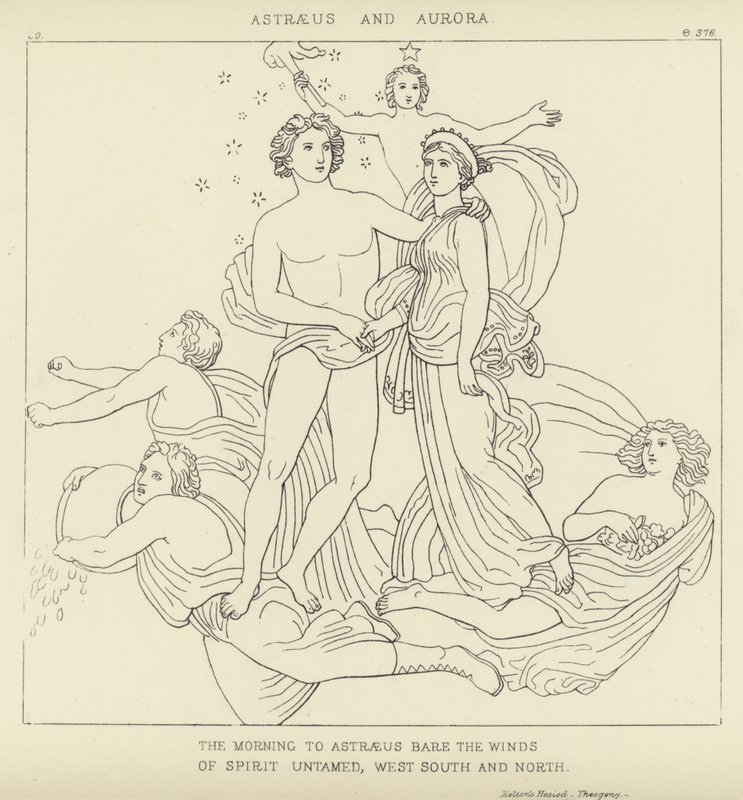 Astrée et Aurore - John Flaxman