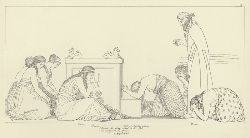 Les Suppliants - John Flaxman