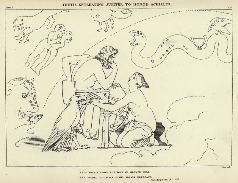 Thétis suppliant Jupiter d