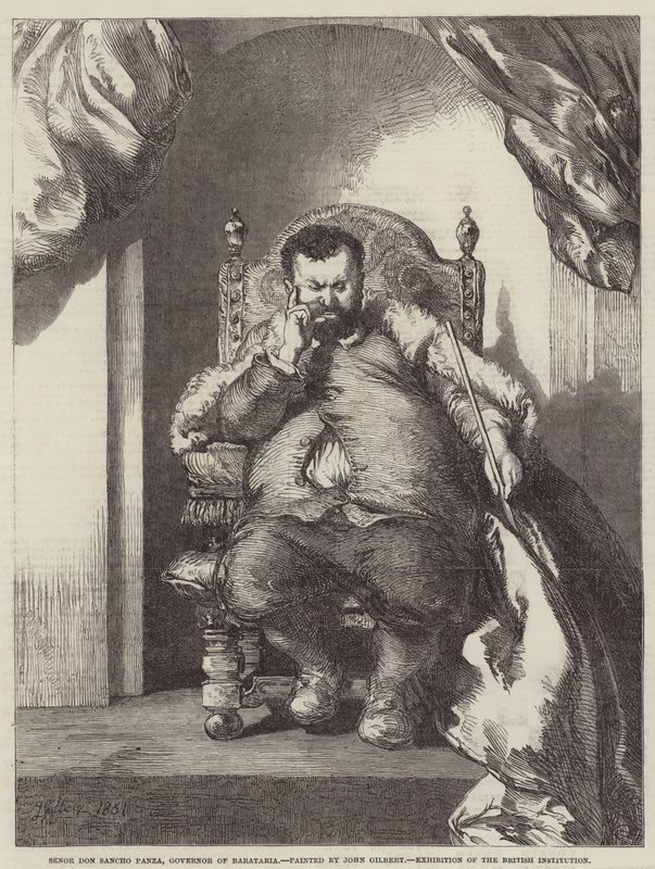 Señor Don Sancho Panza, gouverneur de Barataria, exposition de l