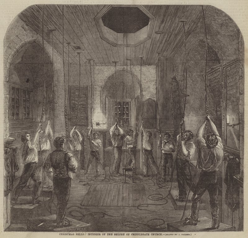 Les cloches de Noël, intérieur du clocher de l
