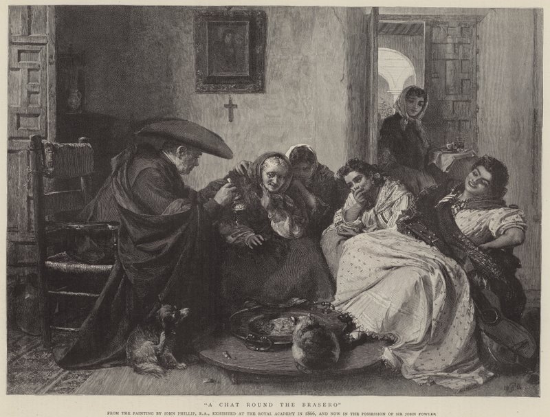 Une discussion autour du brasero - John Phillip