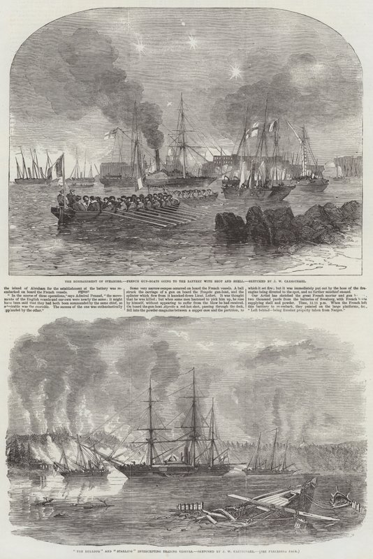 Le bombardement de Sveaborg - John Wilson Carmichael