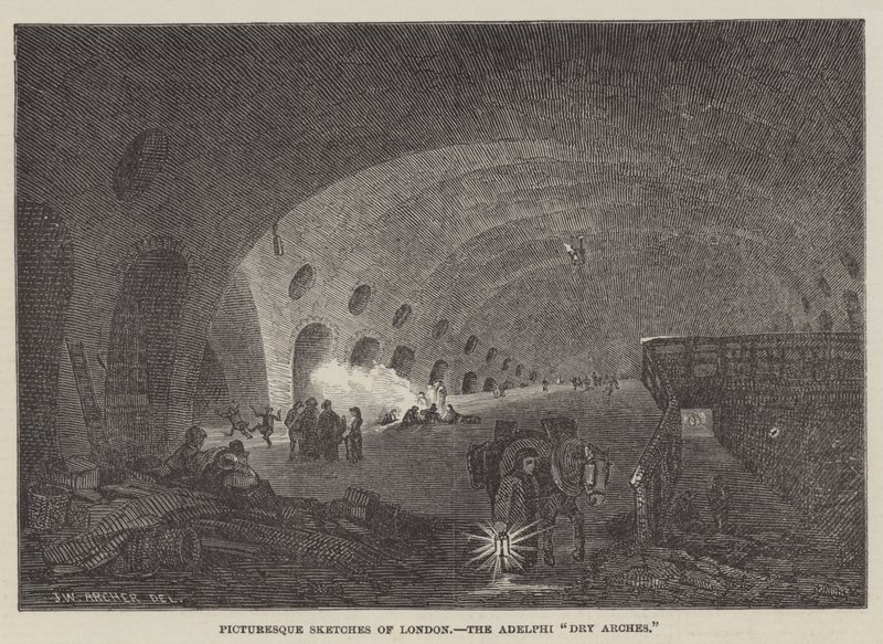 Croquis pittoresques de Londres, Les Arches sèches de l