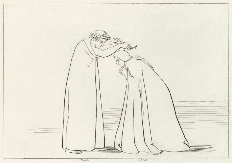 Humiliation, Purgatoire, Chant 1 (gravure) - John (after) Flaxman