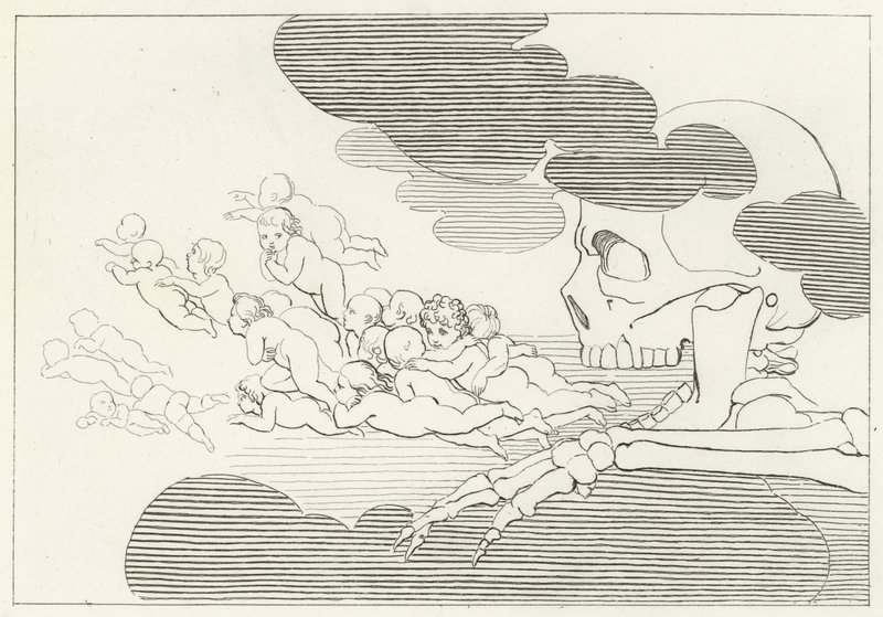 Limbo, Purgatoire, Chant 7 - John (after) Flaxman