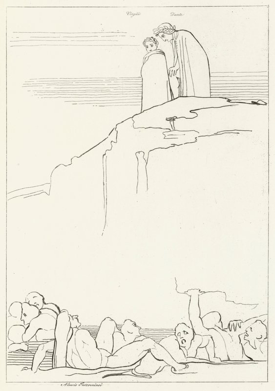 Malebolge, Enfer, Chant 18 (gravure) - John (after) Flaxman