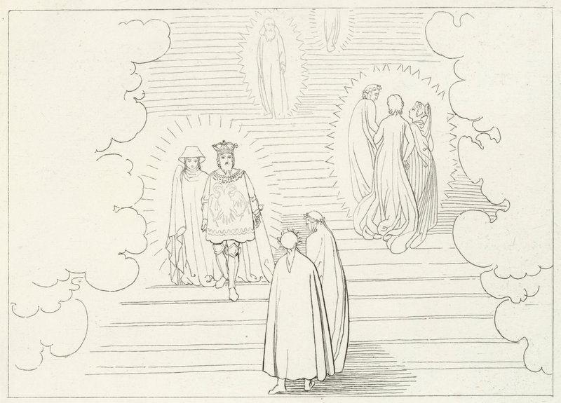 Les Marches Célestes, Paradis, Chant 21 (gravure) - John (after) Flaxman
